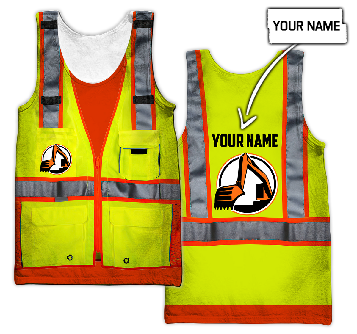 Customize Name Heavy Equipment Operator 3D All Over Printed Unisex Shirts