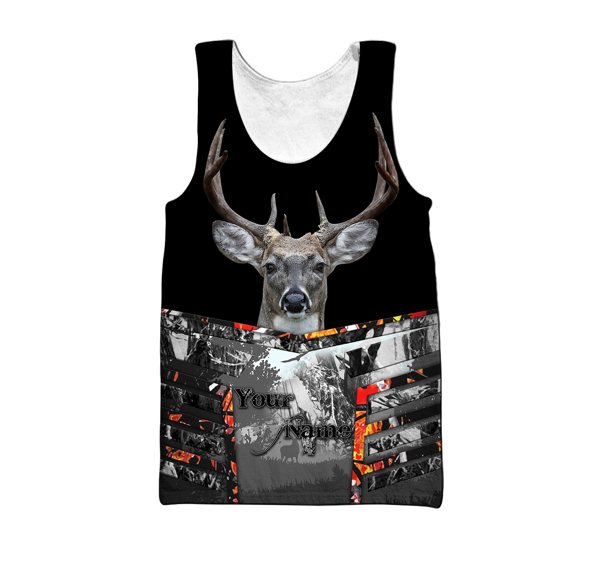 Persionalized Name - Deer Hunting Camo 3D All Over Printed Unisex Shirts
