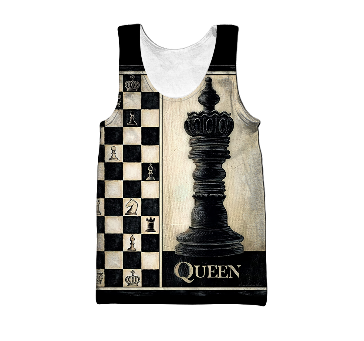 3D All Over Printed Chess Lovers- Queen Chess Unisex Shirts  PD18022103 XT