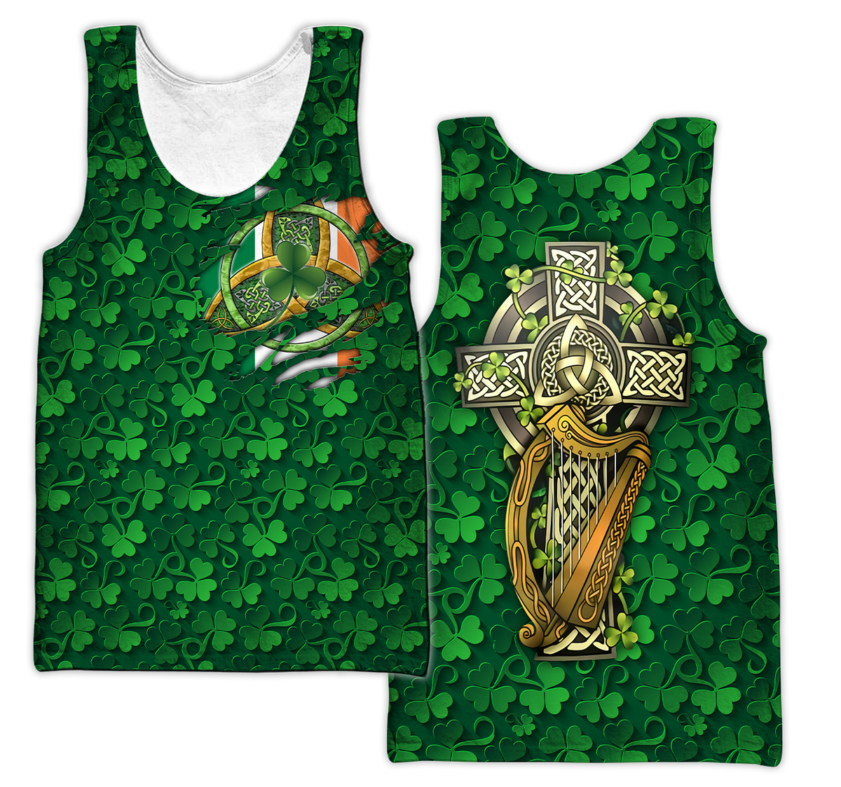Premium Unisex All Over Printed Irish Symbols Shirts MEI