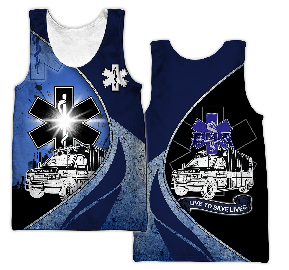 Premium Customized Name n Flag 3D All Over Printed Unisex Shirts For EMS Worker