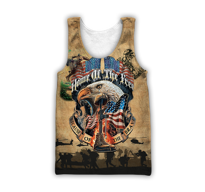 U.S Army veteran Home Free custom name design 3d print shirts