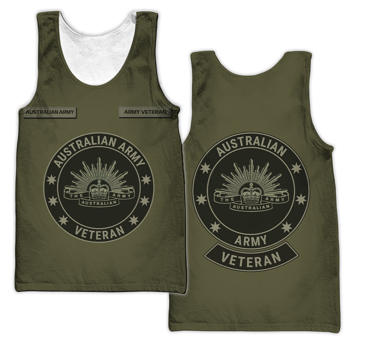 Personalized Australian Army Veteran 3D All Over Printed Unisex Hoodie