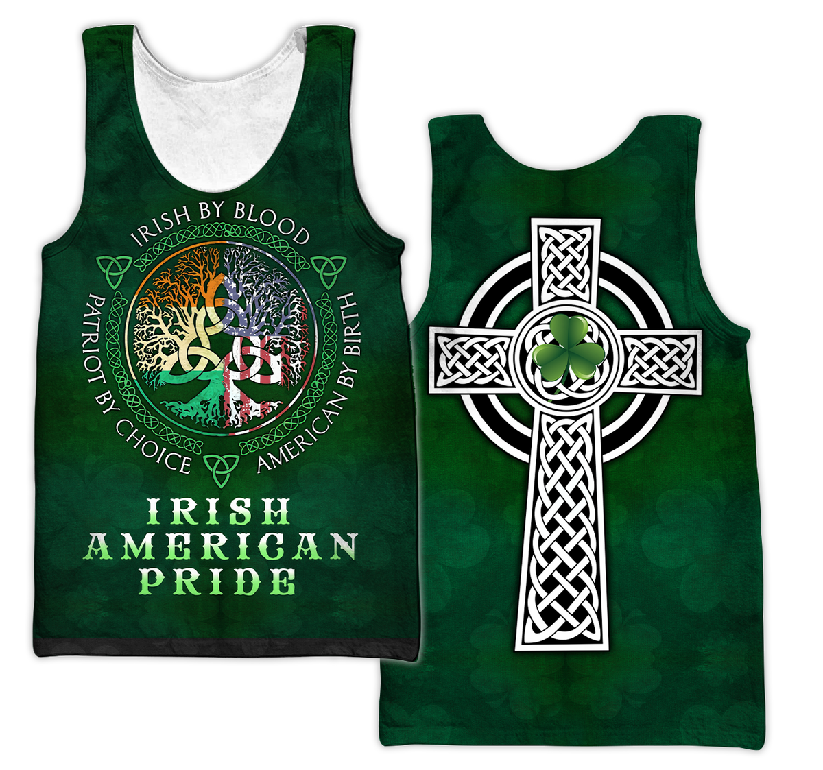 Irish American Pride Saint Patrick's Day 3D All Over Printed Shirts For Men And Women TN