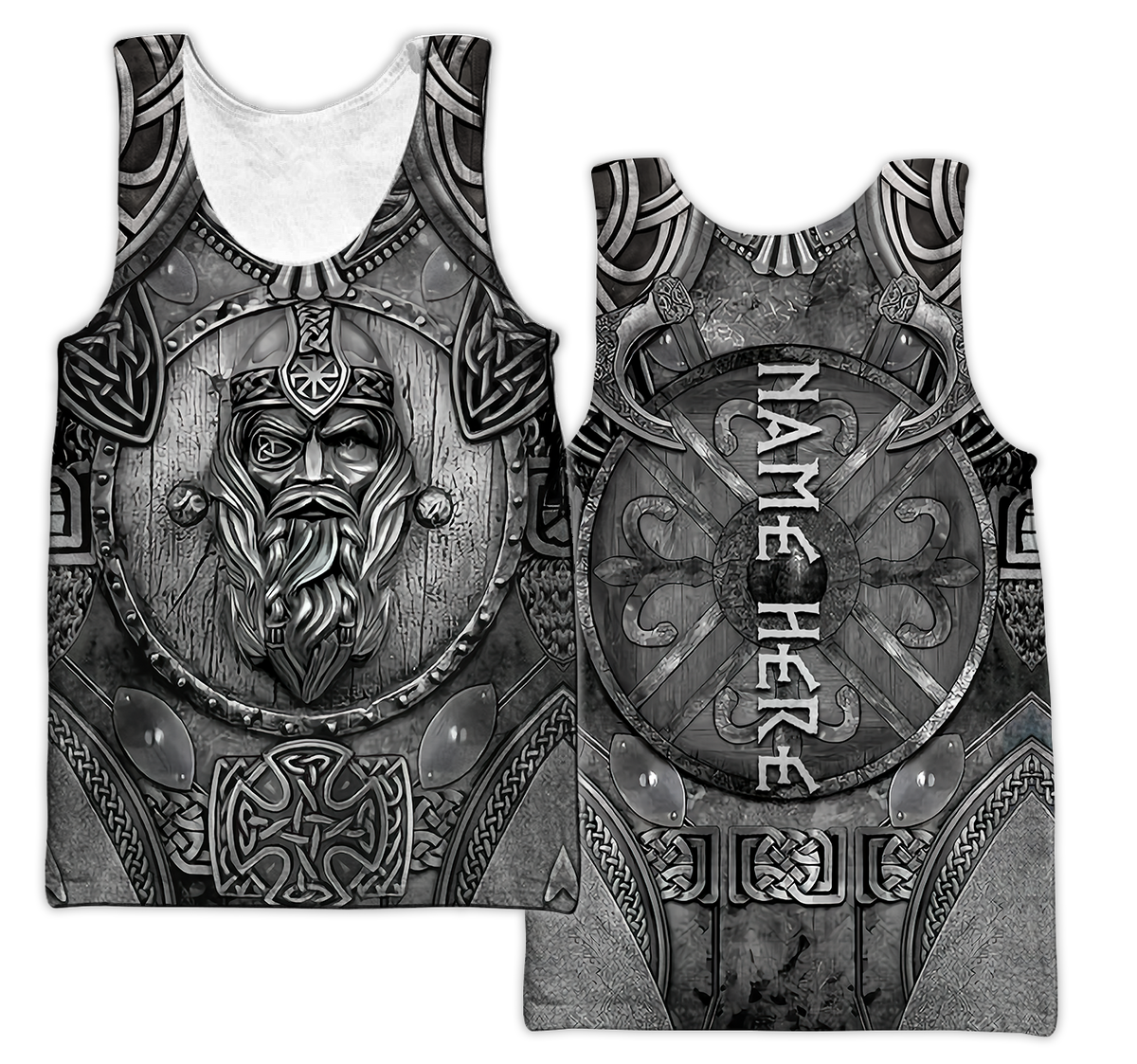 Customized Name Viking 3D All Over Printed Unisex Shirts