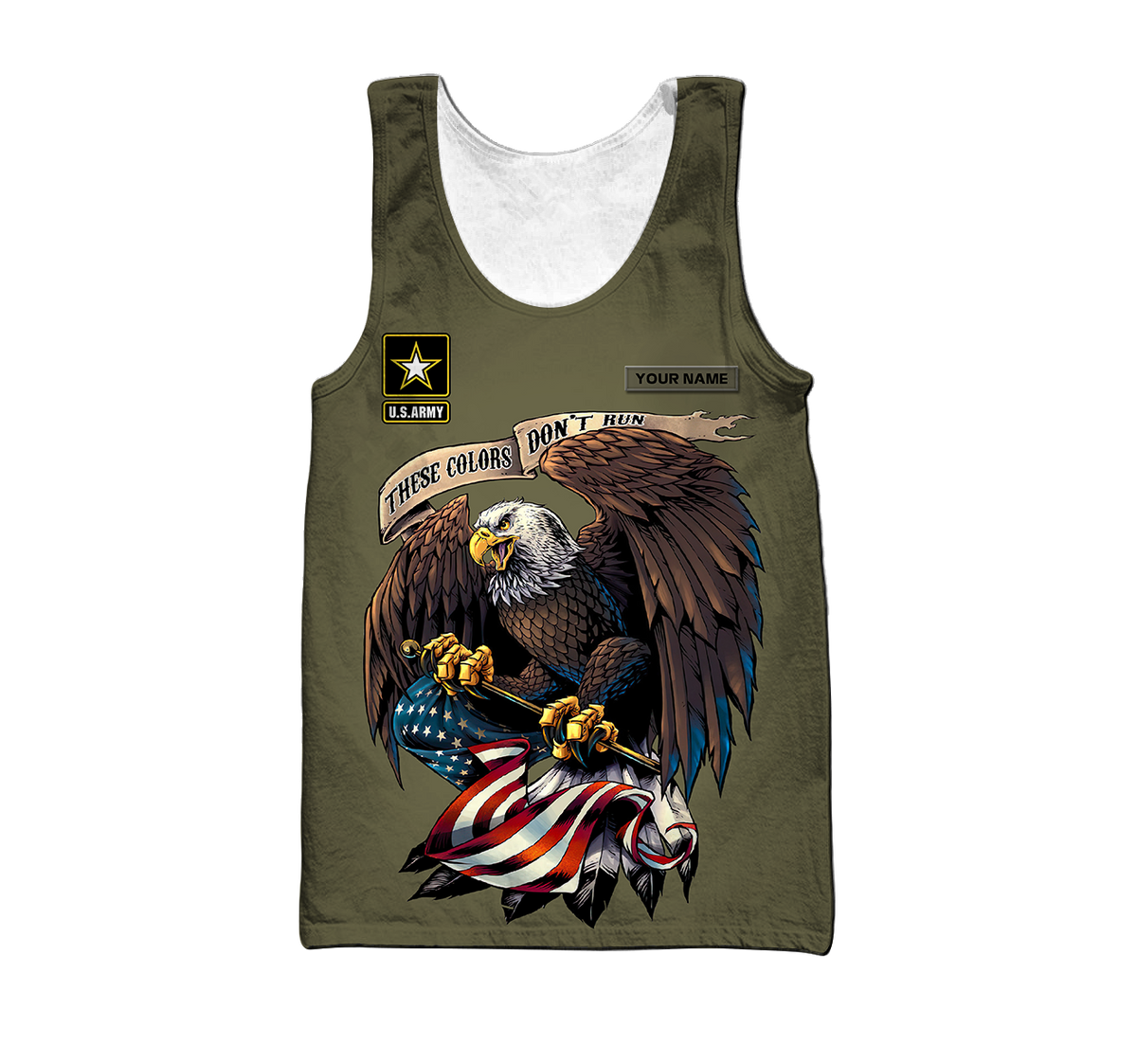 Custom name US Army Veteran Basic Eagle 3d printed shirts Proud Military DQB21052101