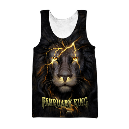 February Lion 3D All Over Printed Unisex Shirts