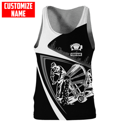 Customized Name Mixer Concrete Finisher 3D All Over Printed Unisex Shirts