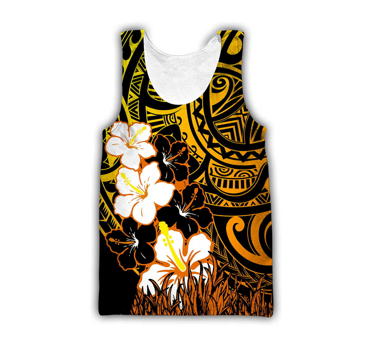 Amazing Polynesian Hibiscus And Tattoo Hawaii Style Unisex Deluxe Hoodie ML