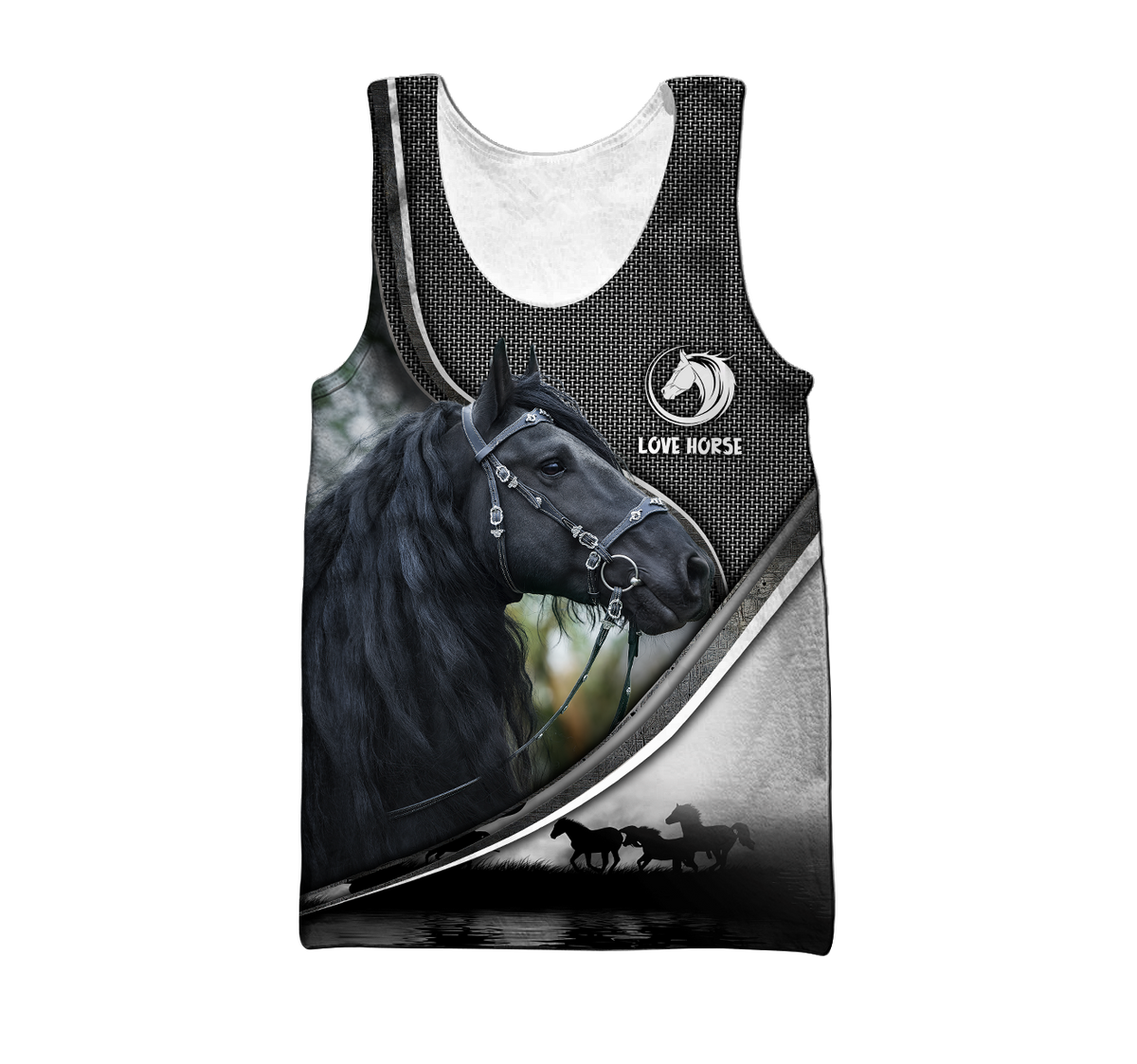 Beautiful Friesian Horse 3D All Over Printed Hoodie For Men And Women VP19112002