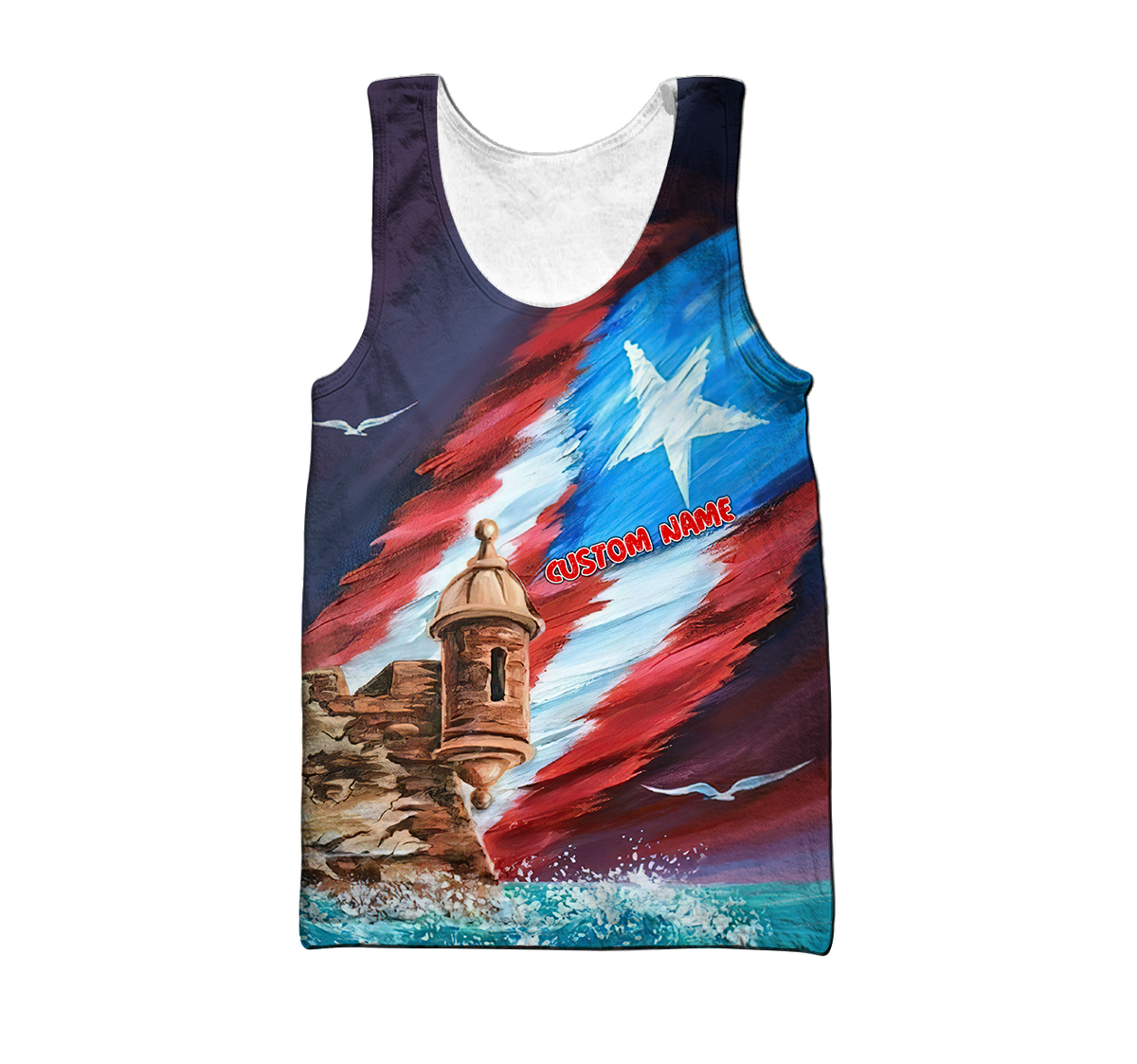 Custom Name Great Waves Puerto Rico Hoodie For Men And Women MH15032101