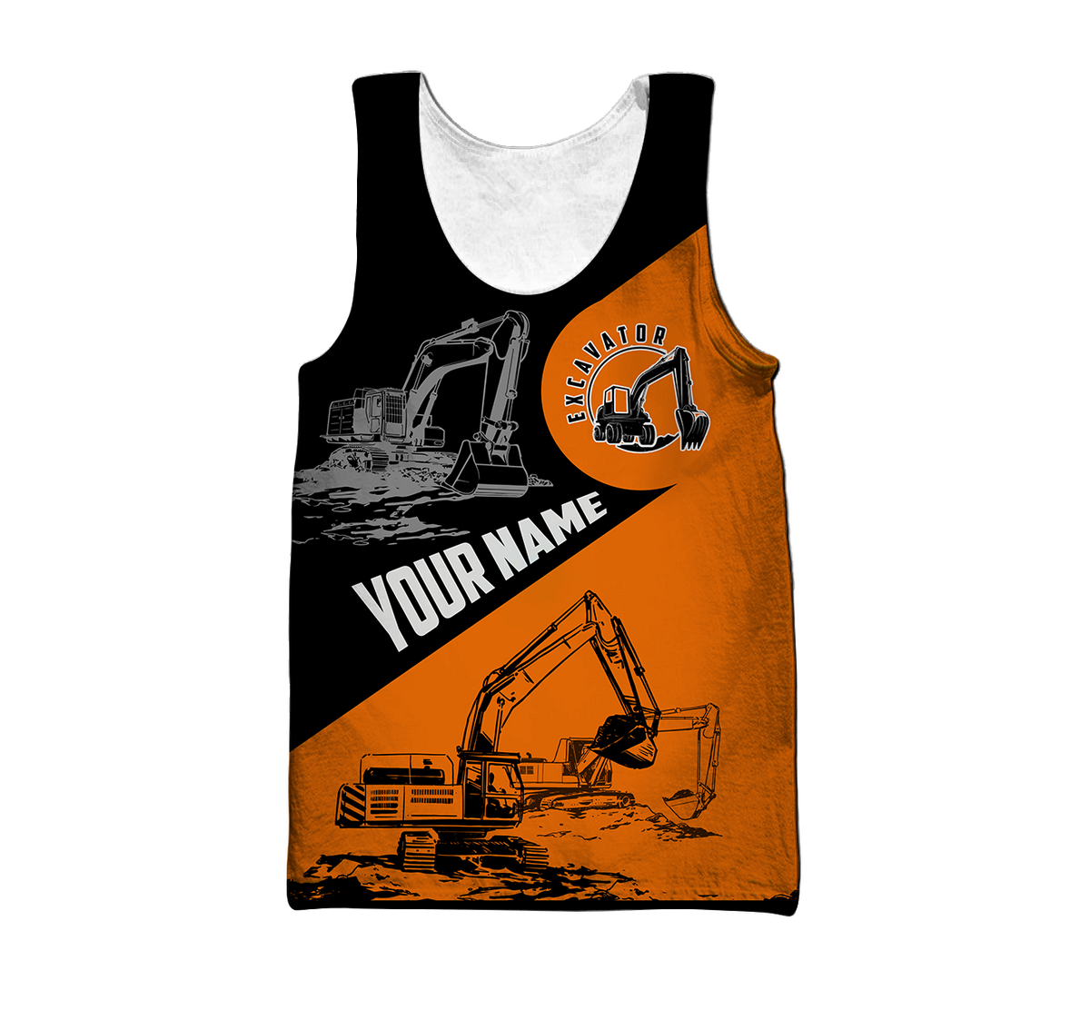 Personalized Excavator Hoodie 3D All Over Printed Unisex Shirts