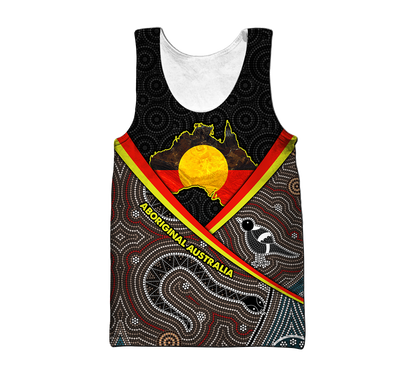 Custom name Proud to be aboriginal Totem Brown 3d printed shirts