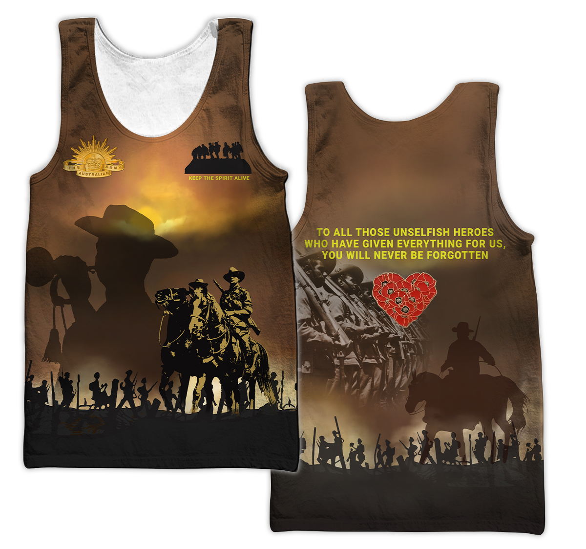 Anzac Day 3D Printed Unisex Shirts TN PD31032102