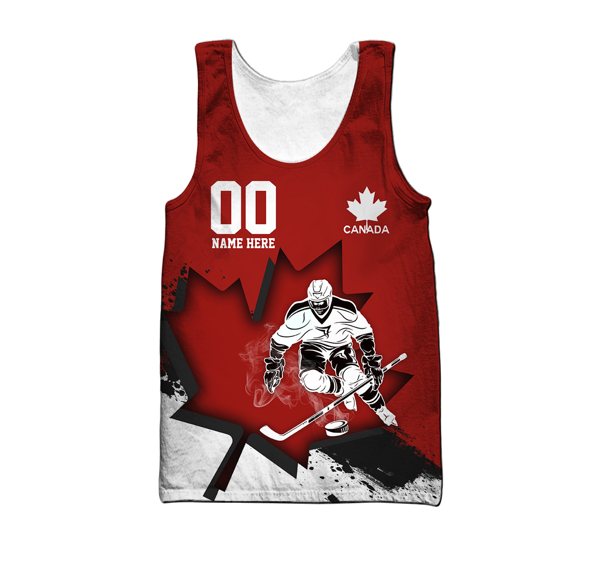 3D All Over Printed Hockey Canada Unisex Shirts Custom Name Custom number XT TNA11032101
