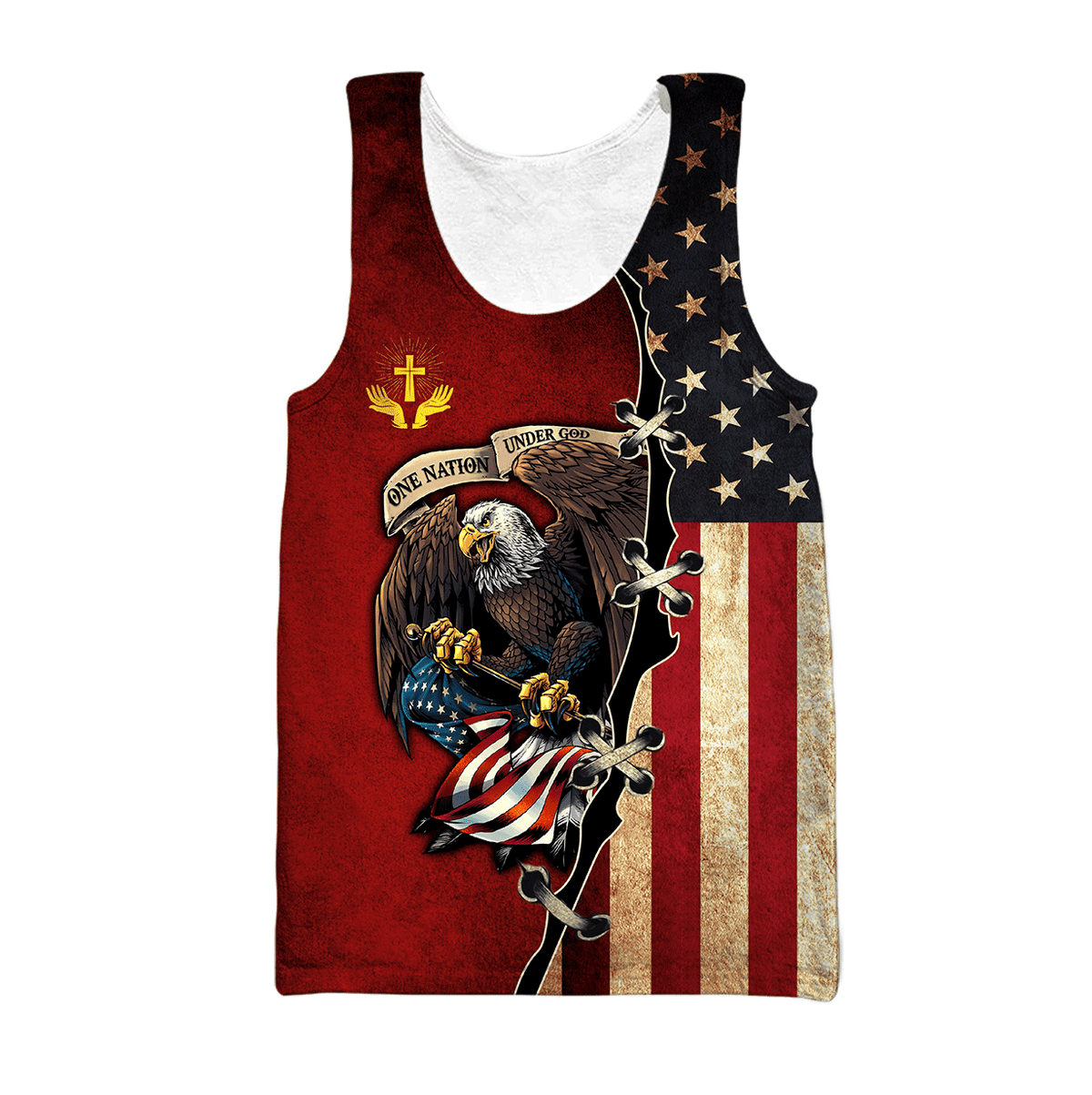 US Veteran-Jesus 3D All Over Printed Unisex Hoodie