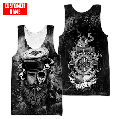 Customized name A Smooth Sea Never Made A Skillful Sailor 3D Printed Shirts