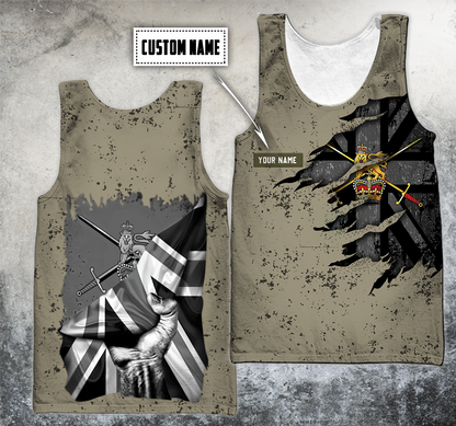 Custom name British Camo 3D Design Print Shirts
