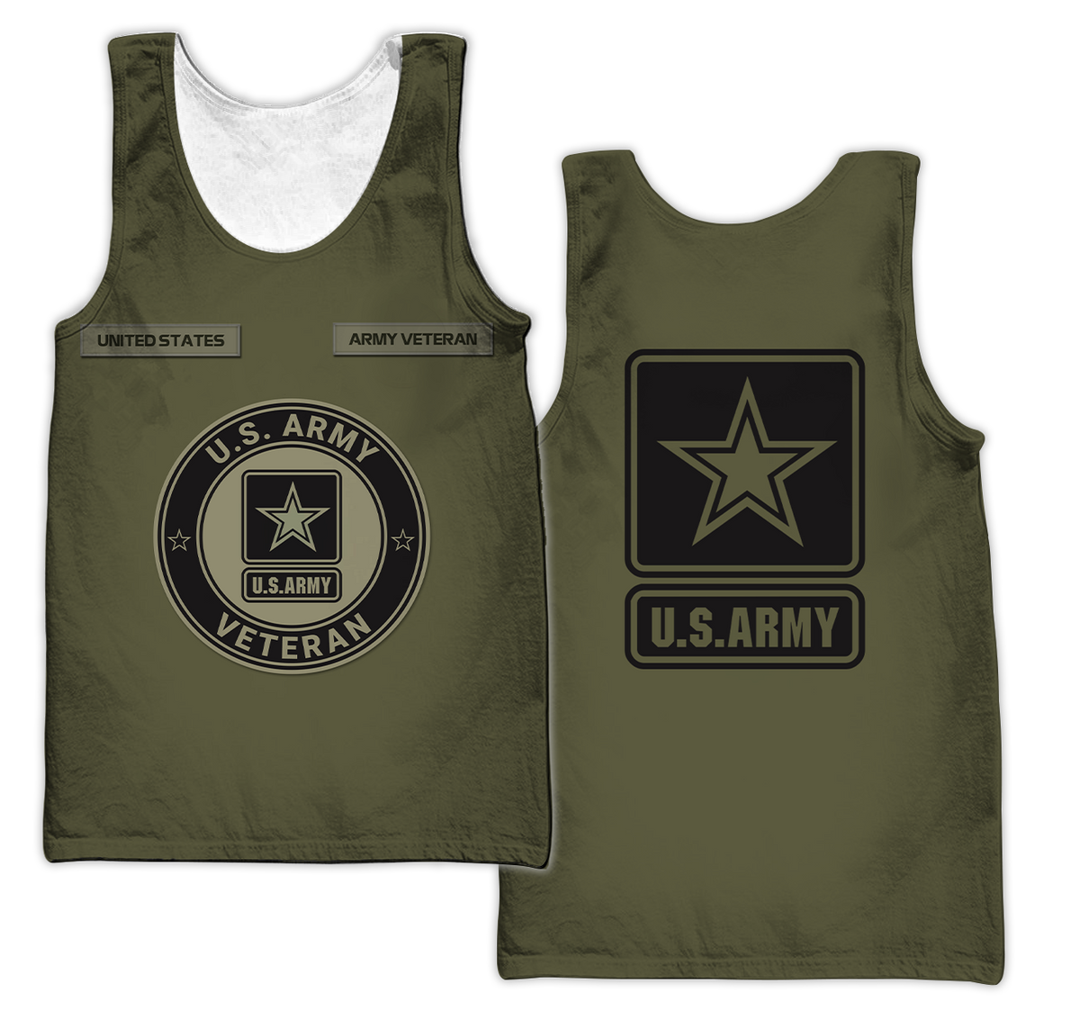 Personalized Name US Army 3D All Over Printed Shirts PD19042103