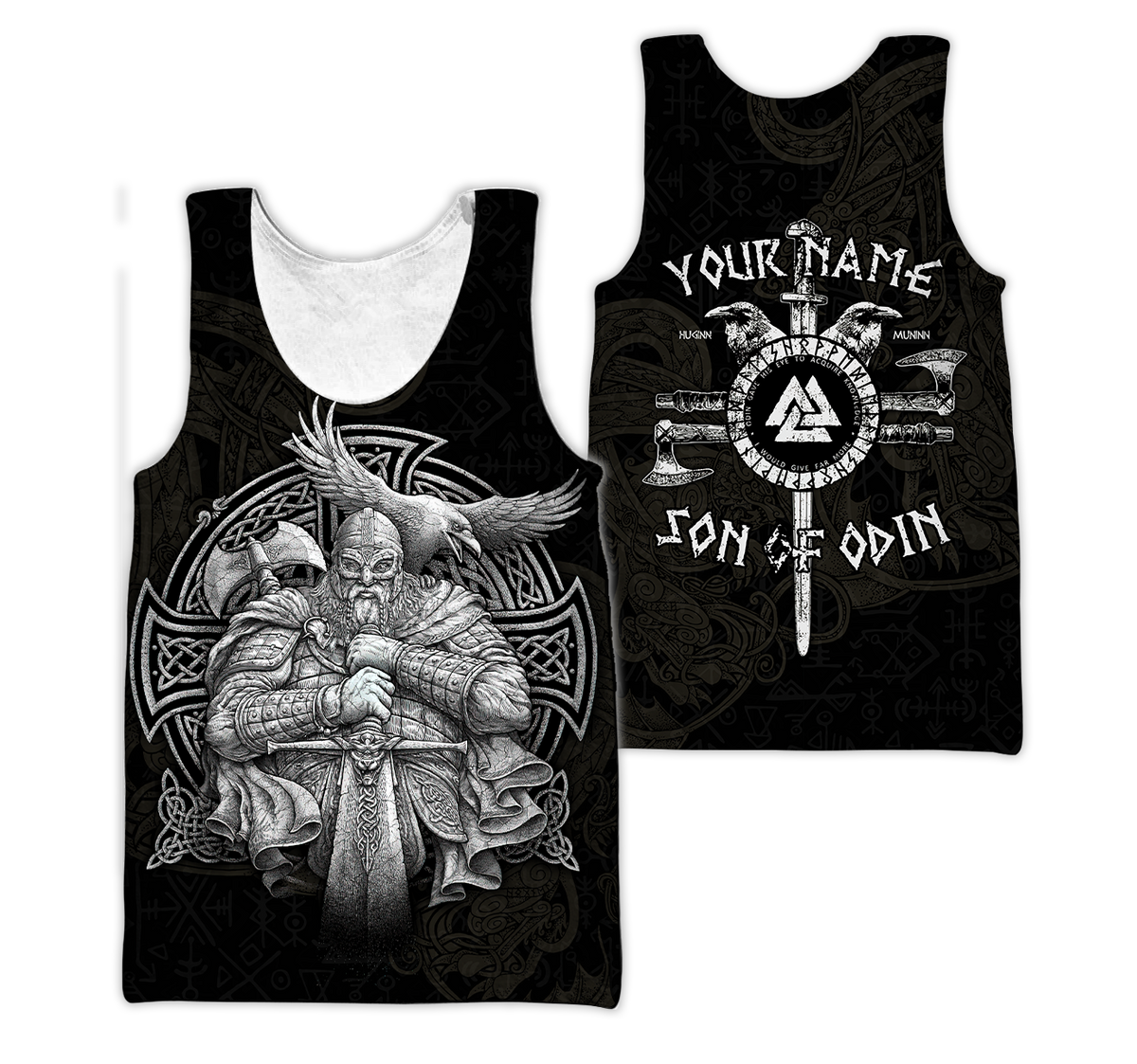 Customized Name Viking 3D All Over Printed Unisex Shirts