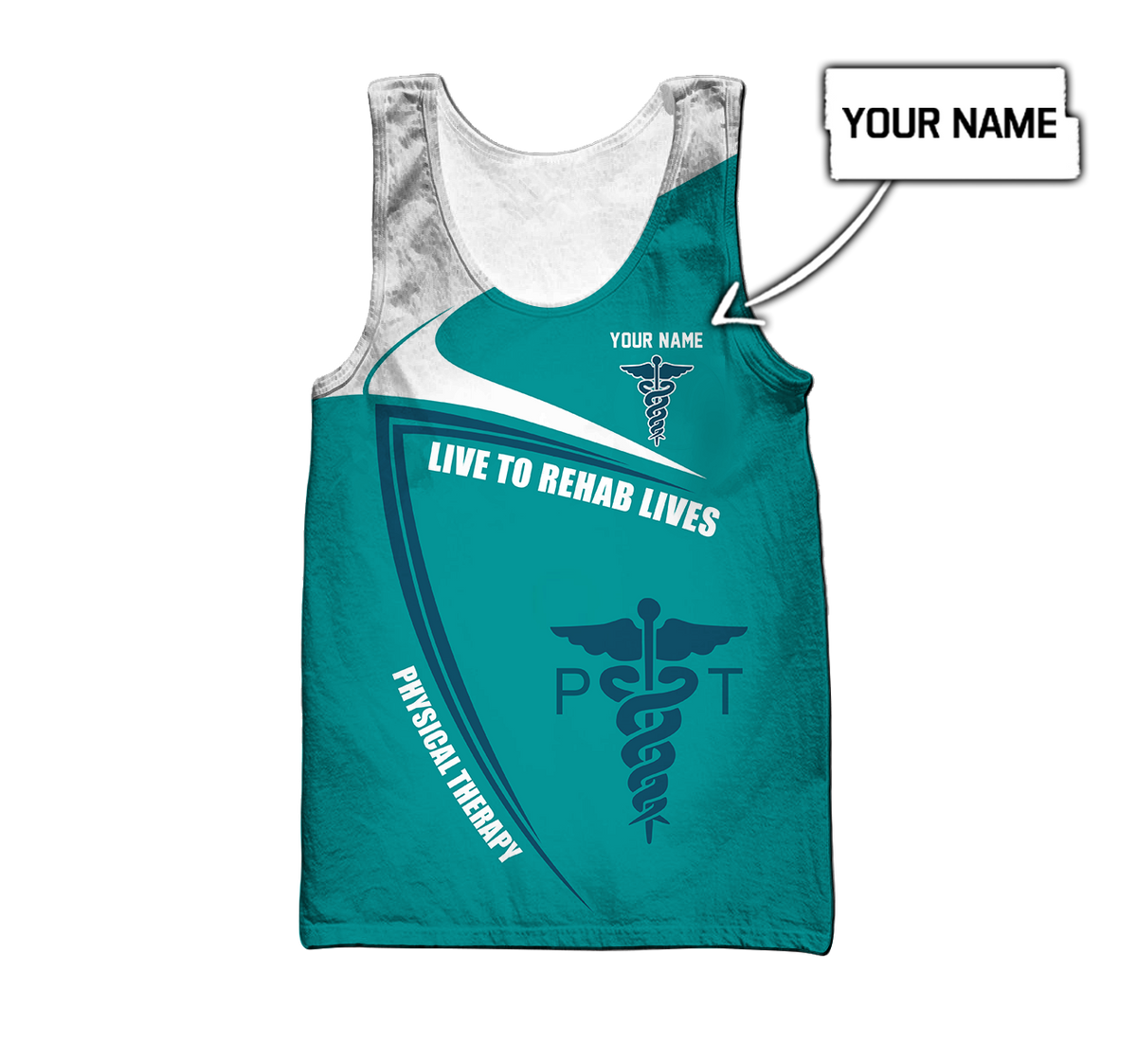 Personalized Name Physical Therapy 3D All Over Printed Unisex Shirts