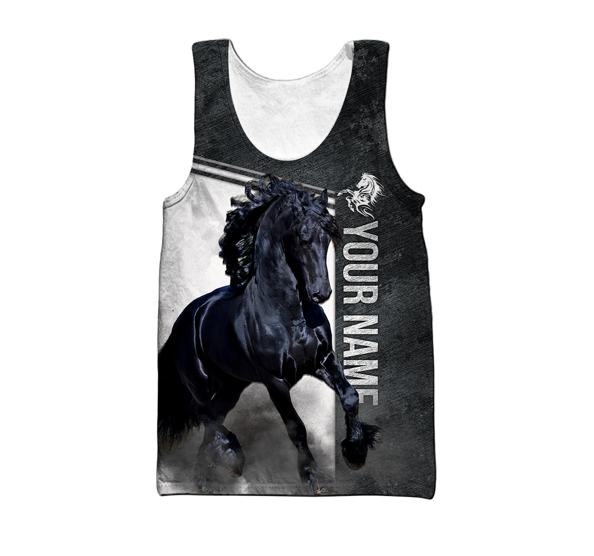 Personalized Friesian Horse 3D All Over Printed Unisex Shirts