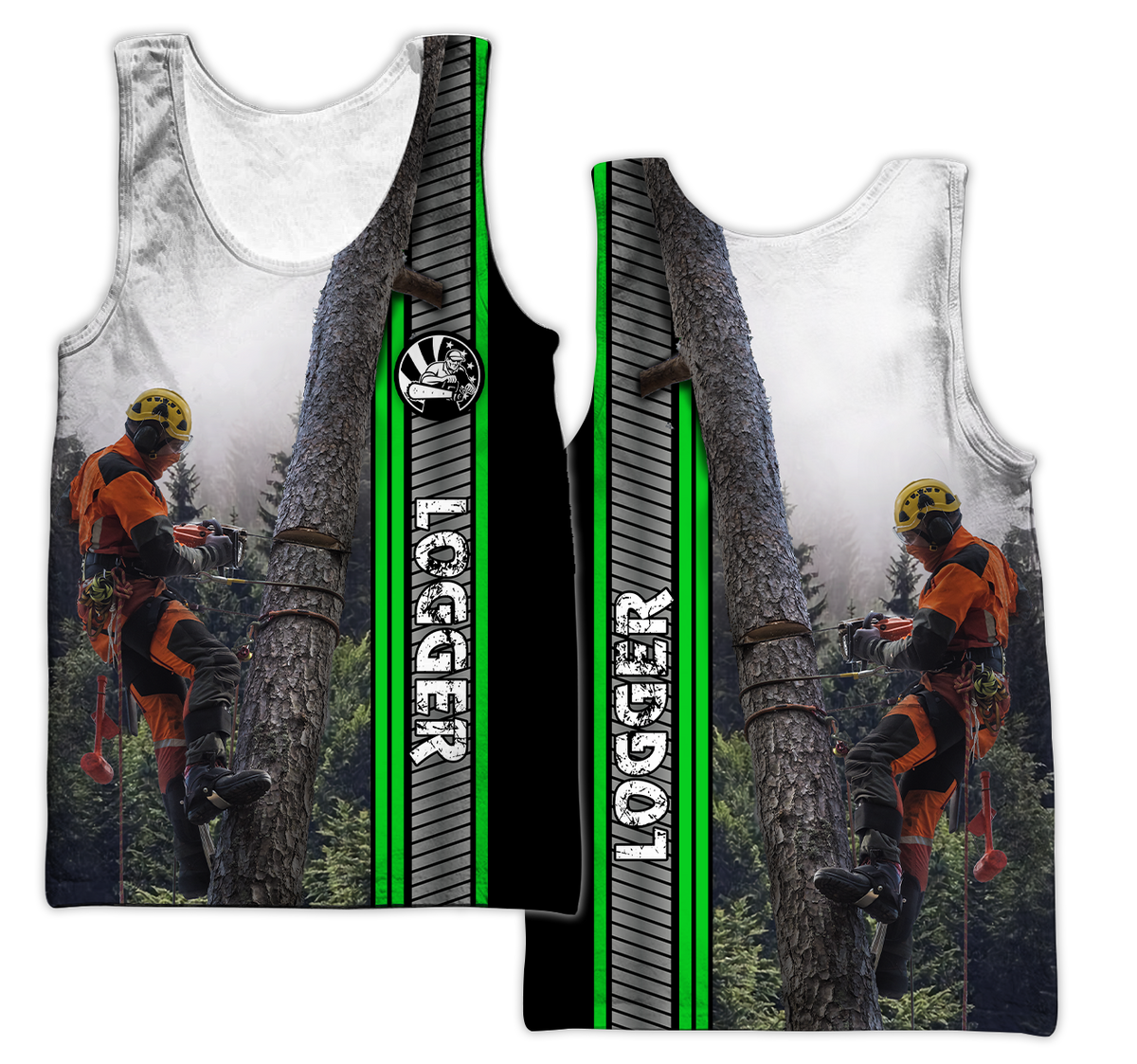 Premium Personalized Unisex 3D Printed Logger Shirts MEI