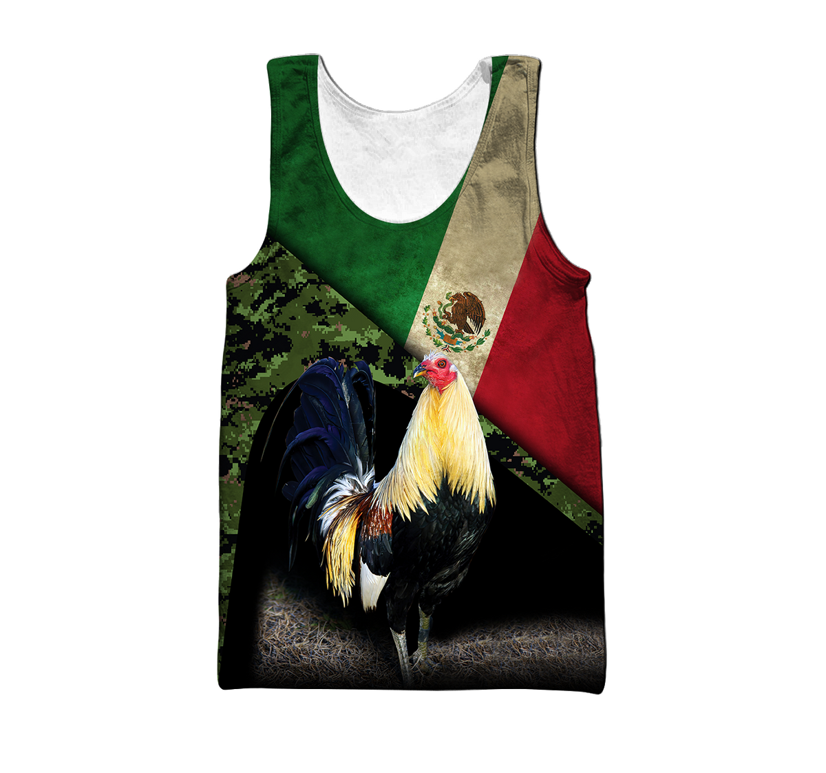 Rooster Mexico 3D All Over Printed Hoodie