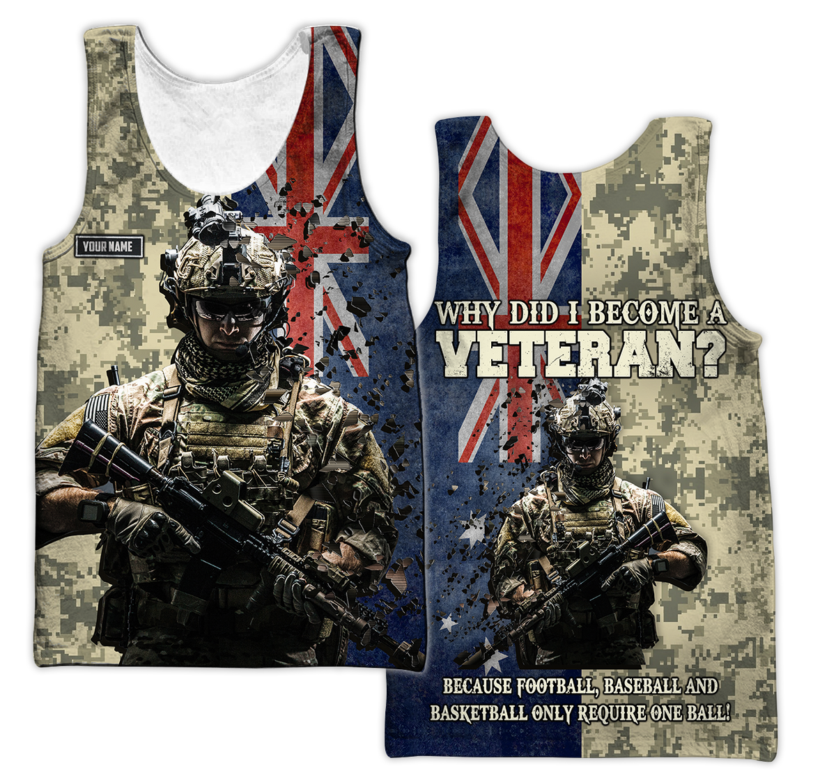 Personalized Name - The Australian Army 3D All Over Printed Shirts DQB16032104