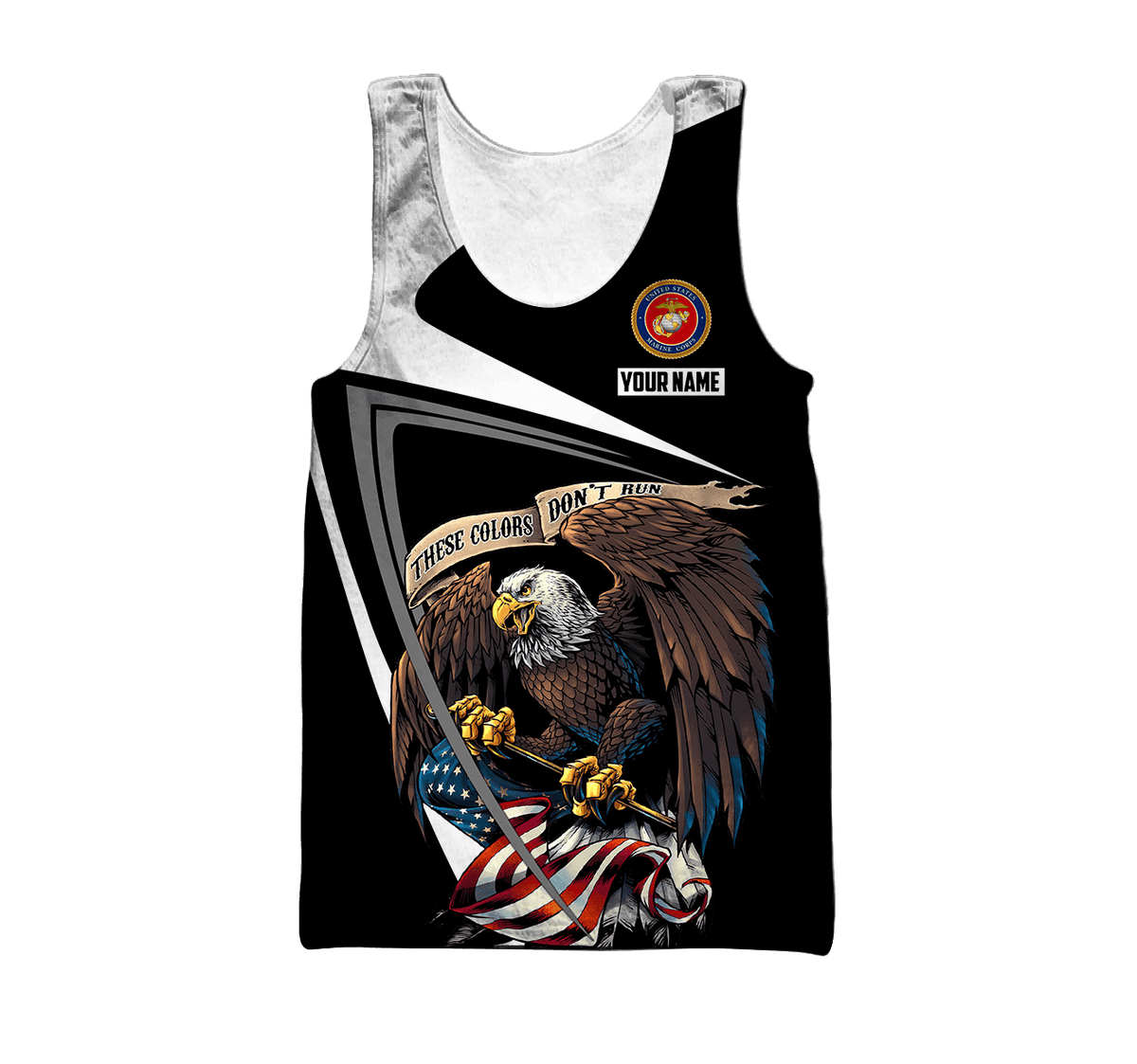 Custom name US Marine Corps Veteran 3D printed shirts Proud Military