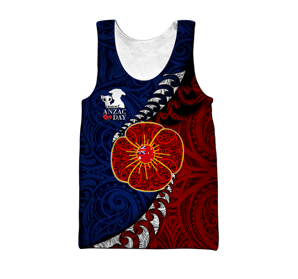 Anzac day poppy flower lest we forget custom name 3d print shirts
