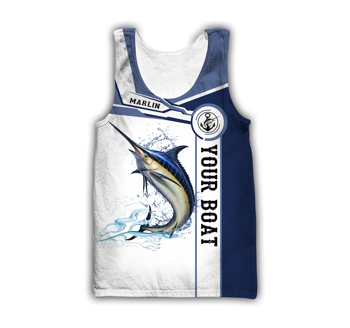 Custom name Marlin fishing Catch and Release 3D Design print shirts