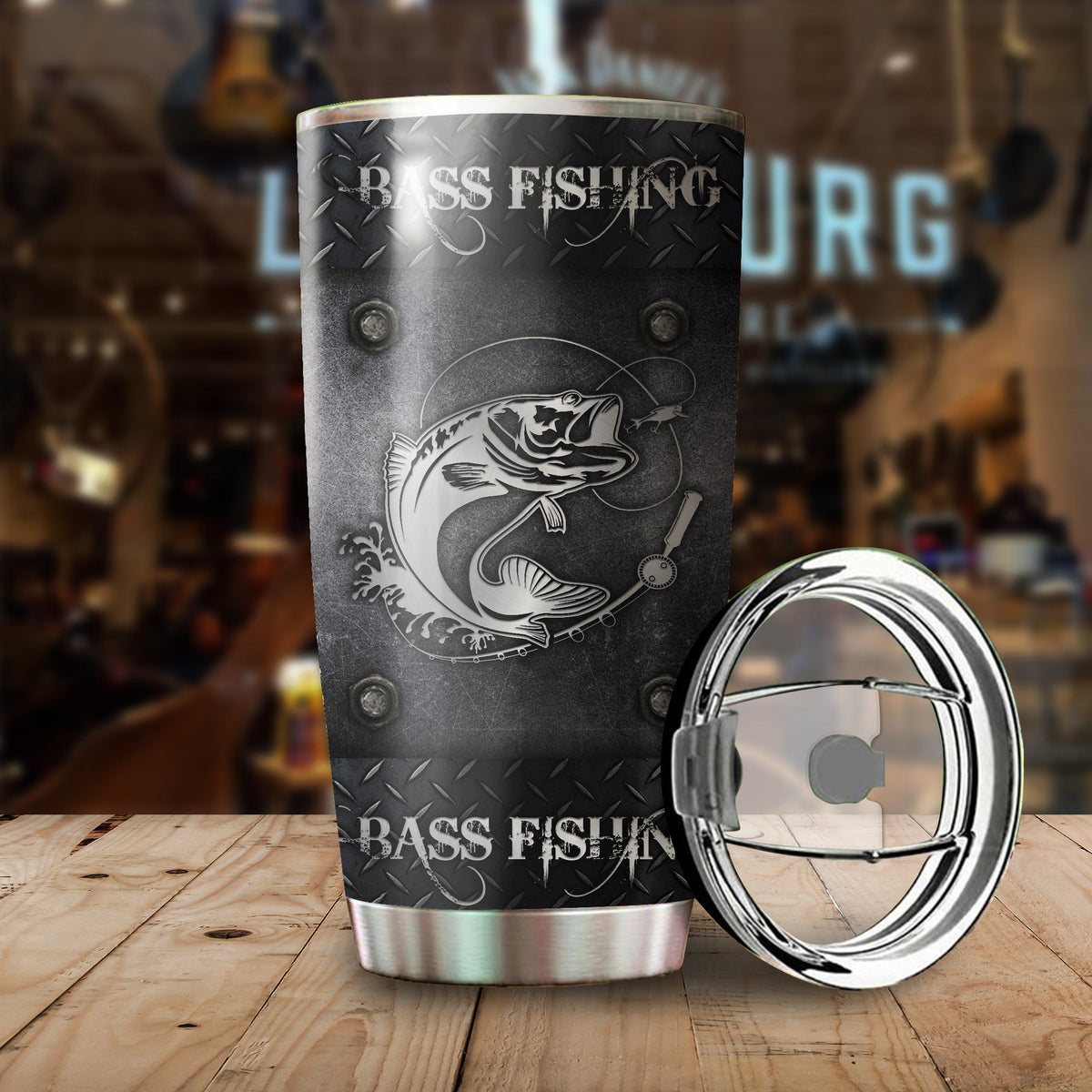 Bass Fishing Metal Stainless Steel Tumbler 20 Oz HC27508 - Amaze Style™-Tumbler