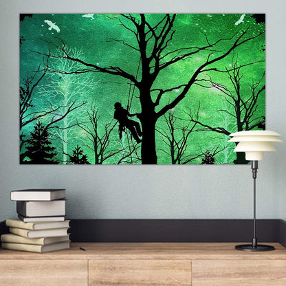 3D Printed Arborist Logger Lumberjack Poster Horizontal MEI