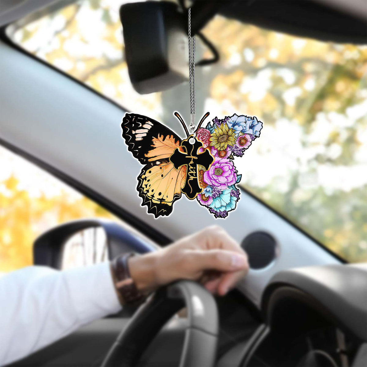 Butterfly Faith Unique Design Car Hanging Ornament