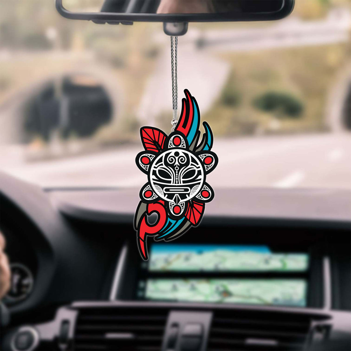 Taino Tattoo Puerto Rico Unique Design Car Hanging Ornament