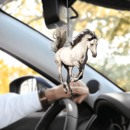 White Horse Unique Design Car Hanging Ornament Pi27042107