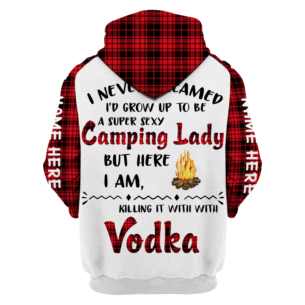 3D All Over Printed Camping  Lady Unisex Shirts Custom Name XT
