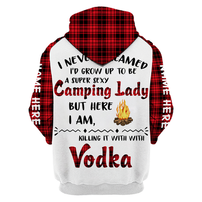 3D All Over Printed Camping  Lady Unisex Shirts Custom Name XT