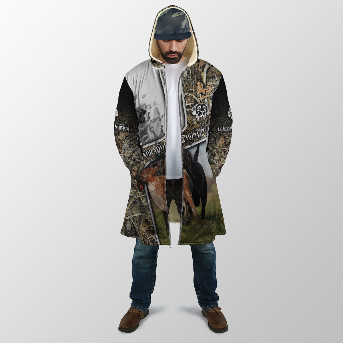 Labrador Hunting 3D Over Printed Unisex Deluxe Hoodie ML