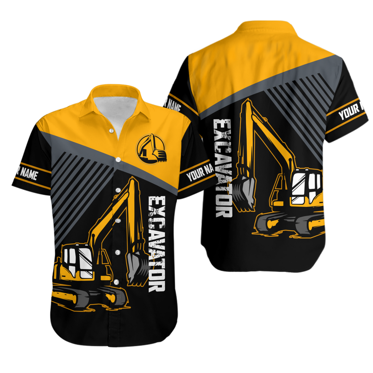 Custom Name XT Excavator 3D Printed shirts