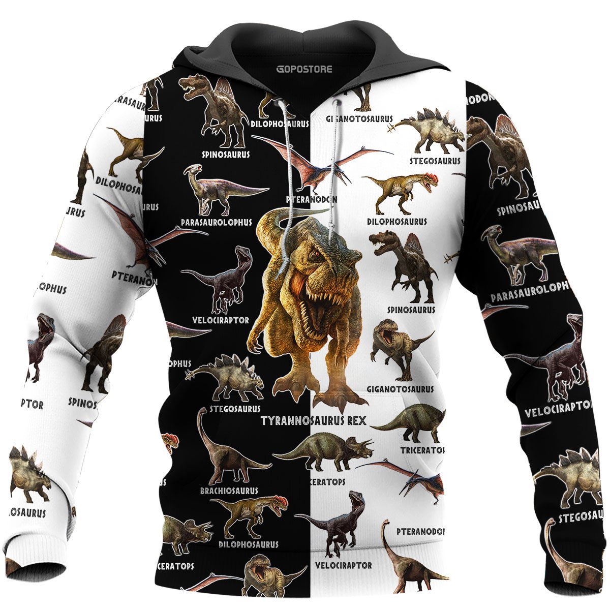 Dinosaur 3d hoodie shirt for men and women HG32107-Apparel-HG-Hoodie-S-Vibe Cosy™