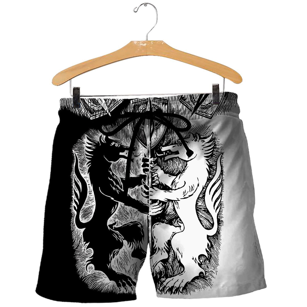 Geri and Freki 3D All Over Printes Verison 2.0-Apparel-HP Arts-Shorts-S-Vibe Cosy™