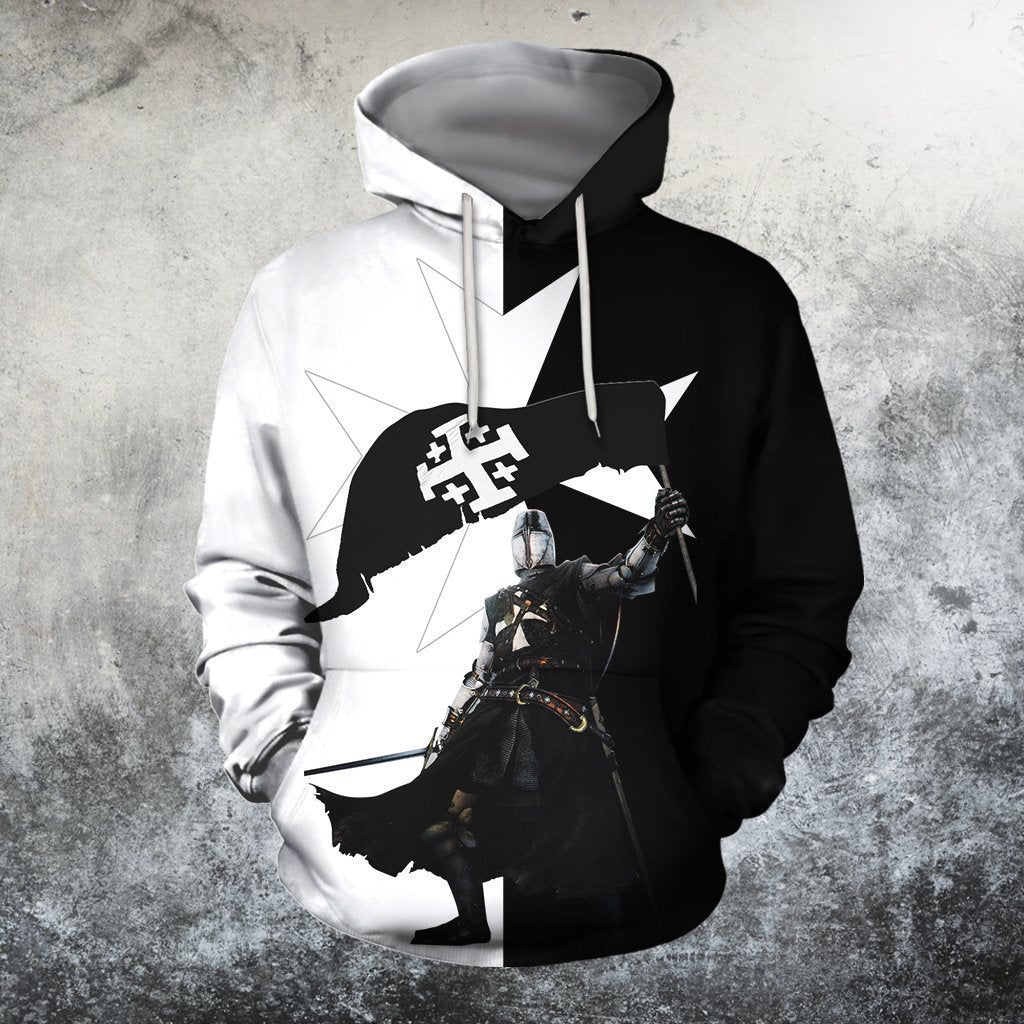 3D All Over Printed Black Templar Shirts-Apparel-HP Arts-Hoodie-S-Vibe Cosy™