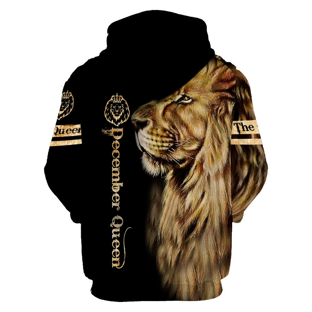 December Lion Queen 3D All Over Printed Shirt for Women