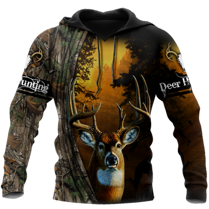 Hunting Deer and Drinking Beer 3D All Over Print Hoodie Pi17092001