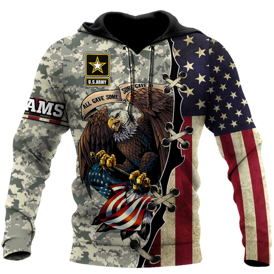 Army Customize Name 3D All Over Printed Shirts TA091420020S