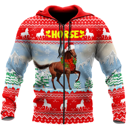 Horse Christmas 3D Shirt For Men And Women HHT16102007