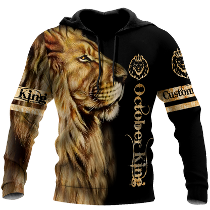 Custom Name October King 3D All Over Printed Unisex Shirts