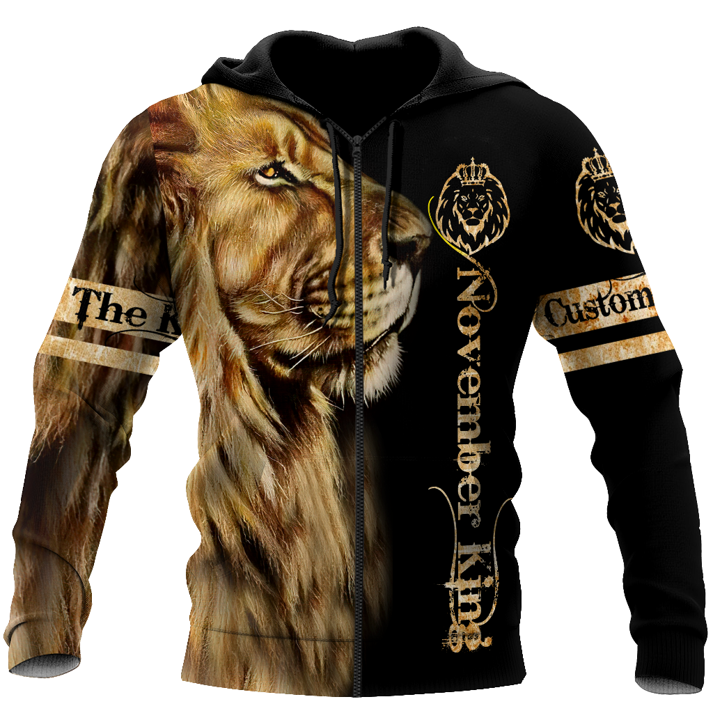 Custom Name November King 3D All Over Printed Unisex Shirts
